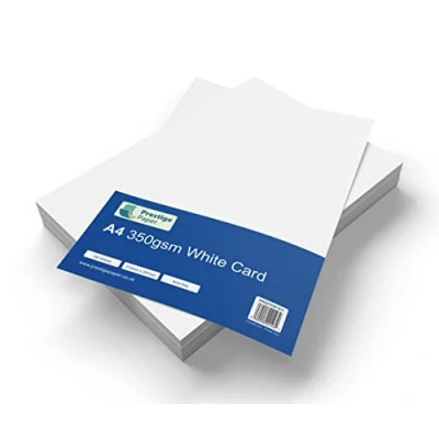 Image of Prestige A4 White Craft Card Pack Acid Free 350gsm 100 Sheets