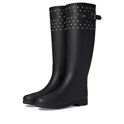Image of Women&#039;s Refined Tall Studded Cuff Wellington Boots