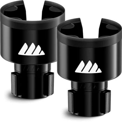 Image of Integral Ultimate Expander Car Cup Holder Adjustable Base &amp; Organizer for Vehicles Compatible with Coffee Mug, Yeti 14/24/36/46oz, Ramblers, Hydro Flasks 32/40oz, 3.4&quot; 4.0&quot; Bottles