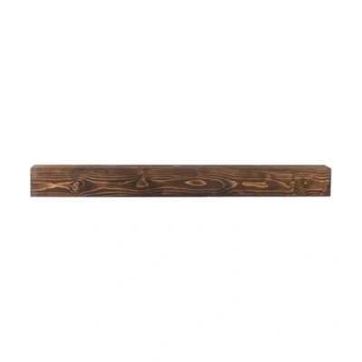 Image of VEVOR Fireplace Mantel, 84&quot; x 8&quot; 6&quot;, 50 lbs Weight Capacity, Natural Wood Mantel for Over Fireplace, Wall Mounted Floating Farmhouse Shelf, Handcrafted Decor, Brown
