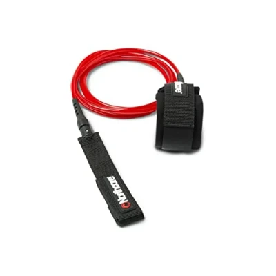 Image of Northcore Surfing and Watersports Accessories 6mm Surfboard Leash/Strap 7Ft Red