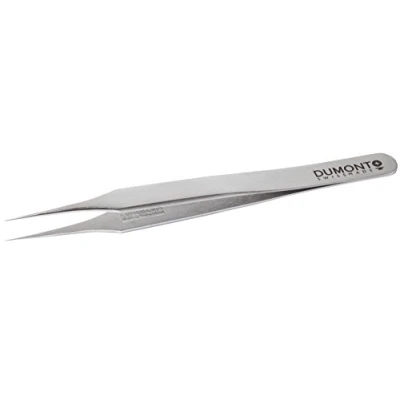 Image of Neolab Straight 0.08 mm Thickness 2 1042 Dumont Dumoxel Tweezers, Number 4