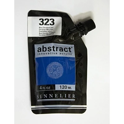 Image of Sennelier Abstract Innovative Acrylic Artist Paint Pouch 120ml (323 Cerulean Blue Hue)