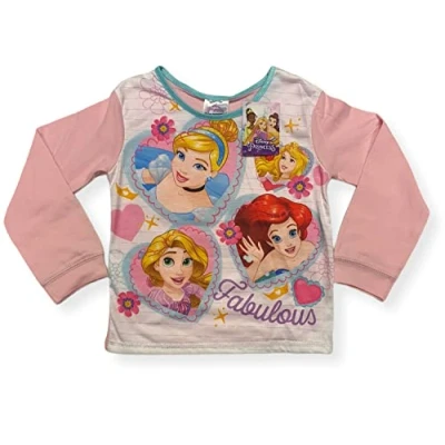 Image of Disney Princess Fabulous Girls Nightwear Pyjama Set Age 4 5 Years