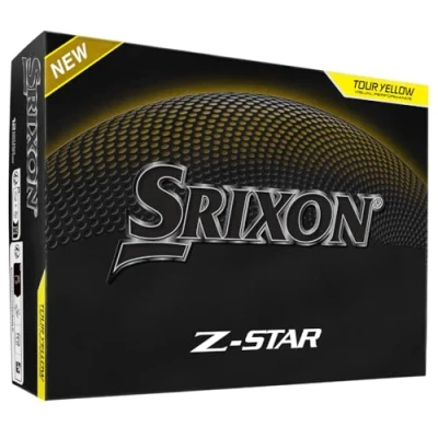 Image of Srixon Z STAR 9 High Performance Golf Ball Extreme Distance &amp; Spin FastLayer DG Core 2.0 Skin+ Cover Soft Feel Control Available in White Tour Yellow