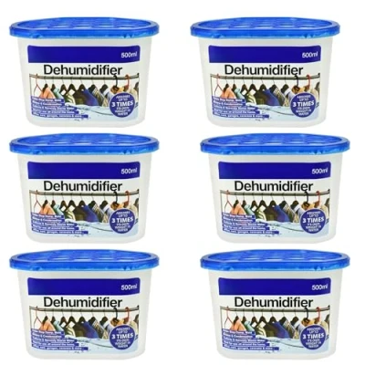 Image of Albert Austin 500ml Dehumidifier Absorber Box Interior Disposable Dehumidifiers For Moisture Trap Condensation Remover Dehumidifying Damp Crystals Home Office (6)
