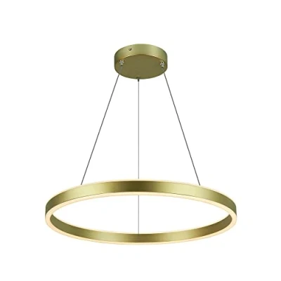 Image of SLV One 60 LED pendant light, CCT, brass, Ø cm