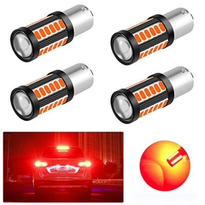 Image of Yifengshun 4Pcs 1156 BA15S P21W LED Bulb Red Brake Light Bulbs 5730 900LM 33SMD 3.6W Reversing/Rear Fog Lamps/Position/Tail for Car 12 30V