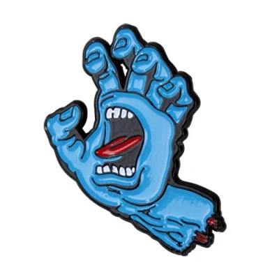 Image of Santa Cruz Screaming Hand Pin Badge