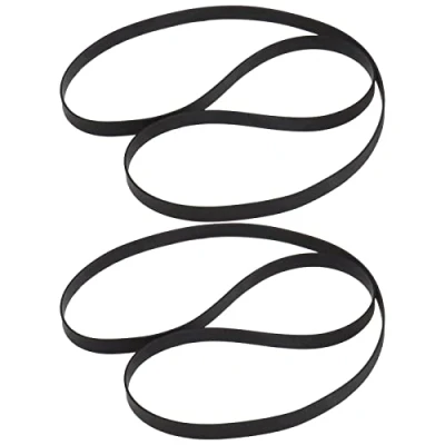 Image of the Lord of Tools 2PCS Black Rubber Record Belt for Gramophone Turntables Player Turntable Phonograph Replacement 270mm Folded Length 5mm Width