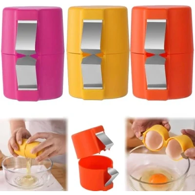 Image of Egg Topper Cutter Tool Cracker Shell Opener Hard Boiled Peeler For Eggs Kitchen Gadgets Cracking Handheld Slicer 3p