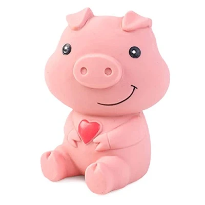 Image of Zoon Large Latex Squeaky Piggie Rubber Pet Dog Toy