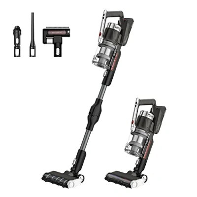 Image of Midea Cordless Vacuum Cleaner P7 Flex, 450W Powerful Motor, 70 Minutes Long Runtime, Flexible Lightweight 2 in 1 Handheld Stick for Carpets and Hard Floors Black Grey