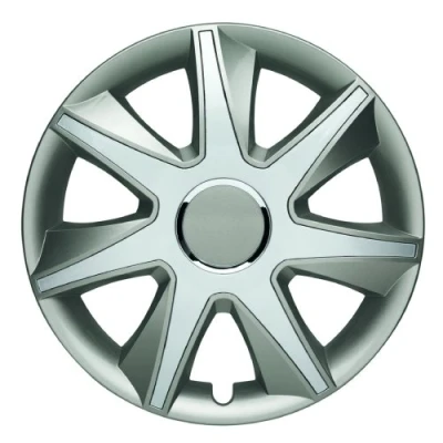 Image of ALBRECHT automotive 49454 Car Wheel Trims RUN I 14 &quot; inches, 1 Set of 4 Units, Grey/Silver