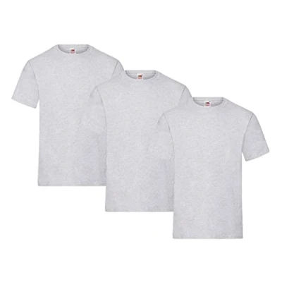 Image of Fruit of the Loom Men&#039;s T Shirt, Pack 3, 3XL