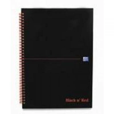 Image of Black n Red Book Wirebound 90gsm Ruled Indexed A Z 140 Pages A4 Ref M67005 [Pack of 5]