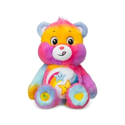 Image of Care Bears Dare To Bear 35cm Medium Plush Collectable Cute Toy, Cuddly Toys for Children, Soft Girls and Boys, Teddies Suitable Boys Ages 4+ Basic Fun 22338