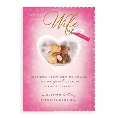 Image of Avant Garde Studios Birthday Card Wife 9 x 6 inches