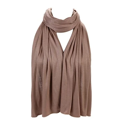 Image of PREMIUM QUALITY JERSEY HIJAB SCARF SHAWL STRETCHY MAXI LYCRA WARM WRAP PLAIN (Dustypink)