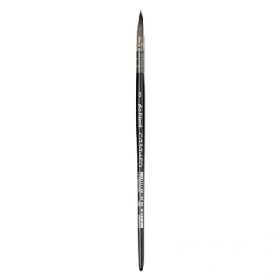 Image of Da Vinci 498 Series Wash Brush, Synthetic Fiber, Black, 18.5 x 0.54 30 cm
