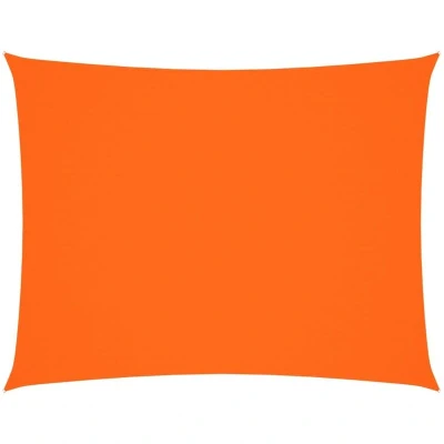 Image of vidaXL Sunshade Sail Oxford Fabric Rectangular 5x7 m Orange