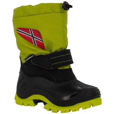 Image of Spirale Boy&#039;s Unisex Kids Morten Snow Boots, Green, 13.5 UK Child