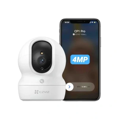 Image of EZVIZ 4MP 2.5K Indoor Security Camera Wireless with App, No Subscription, Baby Monitor, Pet Camera. Motion Detection, Auto Tracking, Night Vision, Alarm, Two Way Audio, Alexa Google IFTTT Control(CP1)