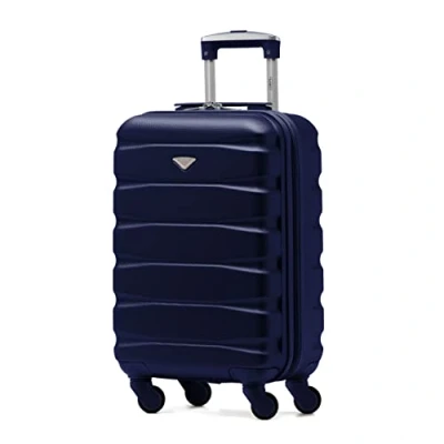 Image of Flight Knight Lightweight 4 Wheel ABS Hard Case Small Suitcase Approved for Over 100 Airlines Including easyJet, British Airways, Ryanair, Jet2, Emirates &amp; Many More Carry On 55x35x20cm