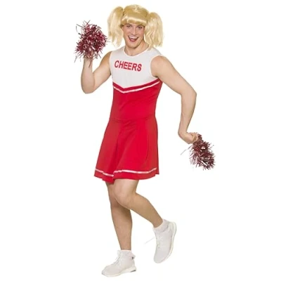 Image of Wicked Costumes Mens Hot Cheerleader Fancy Dress Costume Large