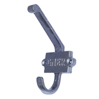 Image of HomeHarmony® Cast Iron Antique GNER Double Hat and Coat Hook