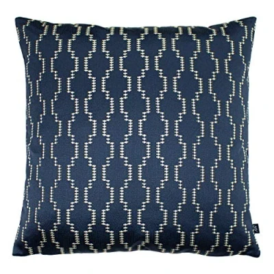 Image of Ashley Wilde Nash Cushion Cover, Ink/Royal, 50 x 50cm