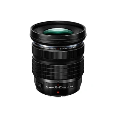Image of M.Zuiko Digital ED 8 25mm F4.0 PRO Lens, Wide Angle Zoom, Suitable for All Micro Four Thirds System Cameras (Olympus OM D &amp; PEN Models, Panasonic G Series), Black