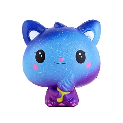 Image of Anboor Squishies Cat Ice Cream Galaxy Slow Rising Squeeze Toys Stress Relief Animal Toy Kawaii Prime Soft Gift Collection