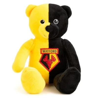 Image of Watford FC Teddy Bear 15 cm Officially Licensed Plush, Perfect Collectible Soft Toy for The Hornets Fans of All Ages