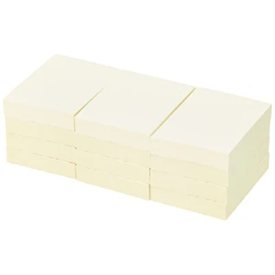 Image of 5 Star Re Move Notes Repositionable Pad of 100 Sheets 38x51mm Yellow [Pack 12]