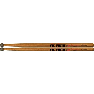 Image of Vic FIrth Corpsmaster® Signature Series Snare Drumsticks Ralph Hardimon Chop Out Practice Stick Rubber Tip