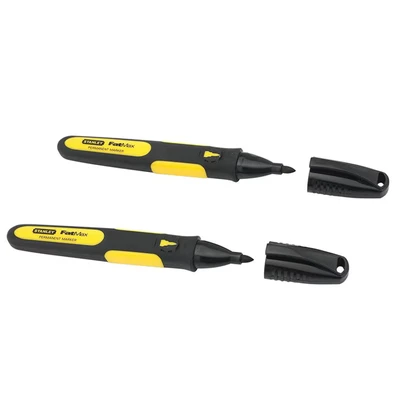 Image of Stanley 0 47 312 FatMax Fine Tip Marker (Pack of 2) Multi Color