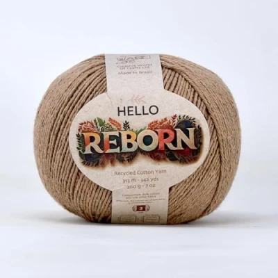 Image of Reborn Recycled Cotton Jute 200g DK Crochet/Knitting Yarn
