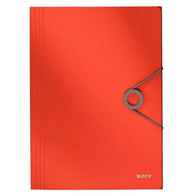 Image of Leitz Solid corner stretch folder, PP, for approx. 150 sheets, A4, light red, 45631020