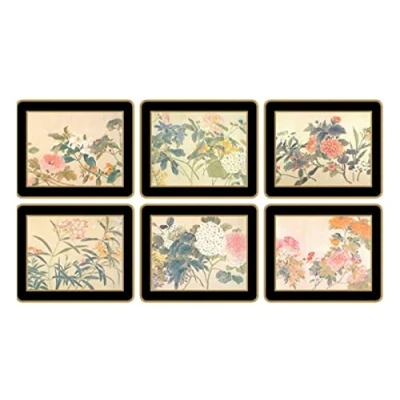 Image of Lady Clare Chinese Flowers Coasters Set of 6