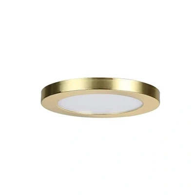 Image of Spa 217mm Tauri LED Flush Ceiling Light Ring Satin Brass