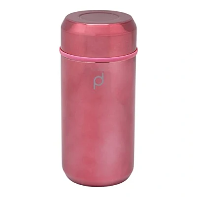 Image of DrinkPod+ Vacuum Insulated Flask, Metallic Rose Gold, 350ml