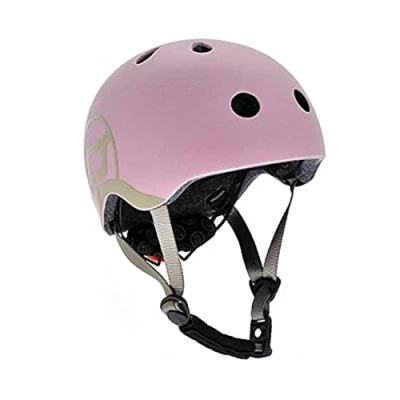 Image of Scoot &amp; Ride Children&#039;s Bicycle Helmet, Rose, 45 to 51 cm