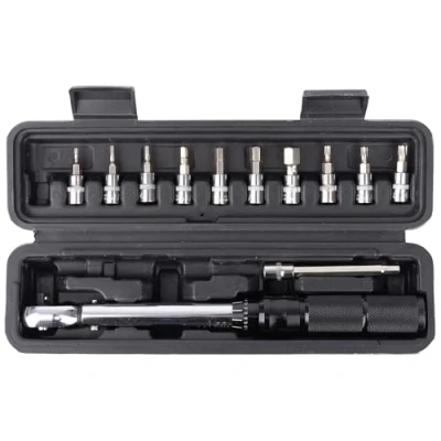 Image of Oxford Torque Wrench Tool 2 24Nm TL259 1/4&quot; Drive Hex Bits &amp; Torx Keys Set. Bicycle/Motorcycle.
