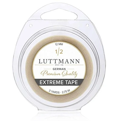 Image of LUTTMANN® Extreme Tape 12 mm Premium Quality Hold Adhesive Roll Lace Front Transparent for Hair Systems, Hairpieces, Wigs, Toupets &amp; Extensions