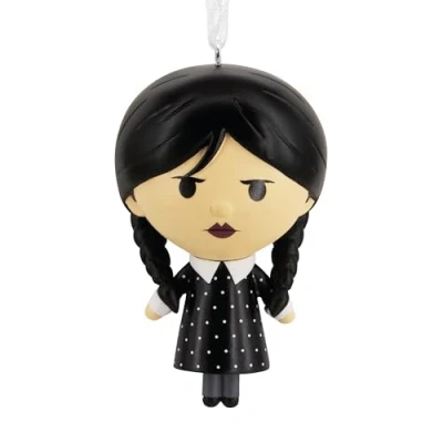 Image of Hallmark The Addams Family Wednesday Christmas Ornament