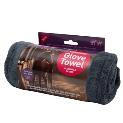 Image of Henry Wag Equine Glove Towel Soft &amp; Highly Absorbent Microfibre, Muddy Pet Accessories, Quick Drying Designed for Horses (100cm x 22cm)