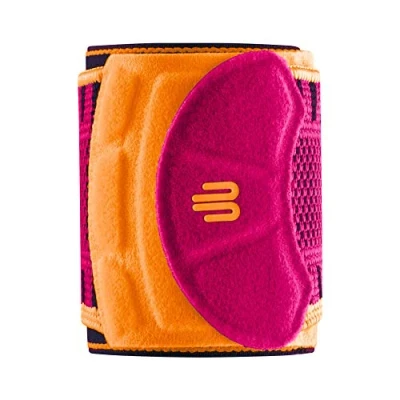 Image of Bauerfeind Wrist Bandage &quot;Wrist Strap&quot;, 1 Brace for Sports such as Fitness, Weight Training and Crossfit, Women Stabilising &amp; Protective, Pink, S/M