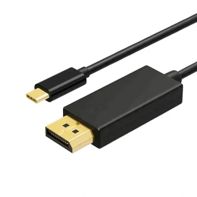 Image of Pipestation USB C to DisplayPort Cable 1.8m DP supporting 4K@60Hz Thunderbolt 3 Adapter USBC Lead Type