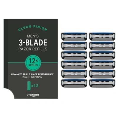 Image of by Amazon 3 Blade Replacement Cartridges For Man, Pack of 12